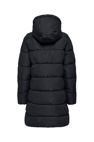 Doudoune longue à capuche - Noir