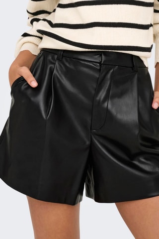 Short regular taille haute - Noir