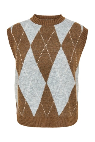 Pull sans manches - Marron