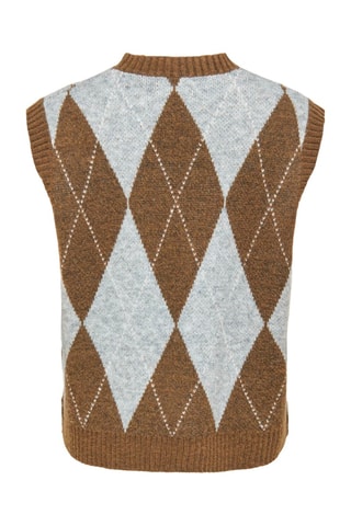 Pull sans manches - Marron