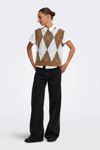 Pull sans manches - Marron