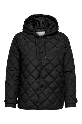 Doudoune à capuche - Noir