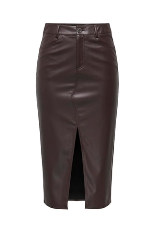Jupe midi - Marron foncé