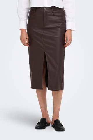 Jupe midi - Marron foncé