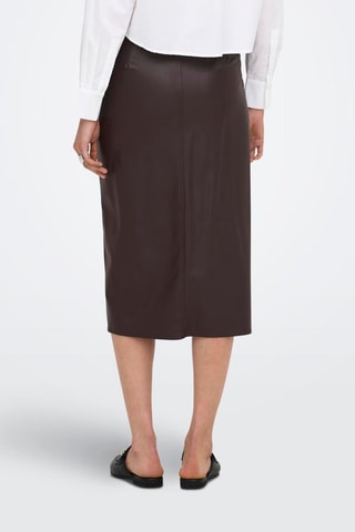 Jupe midi - Marron foncé
