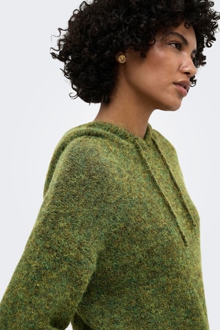 Pull à capuche - Vert