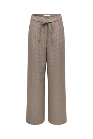 Pantalon wide legs taille haute- Beige