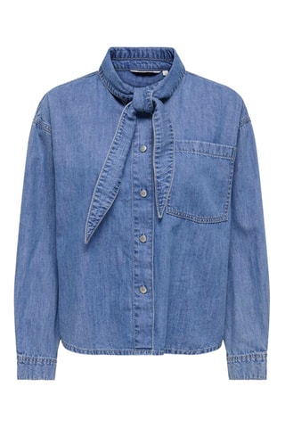 Chemisier regular en jean - Bleu cobalt