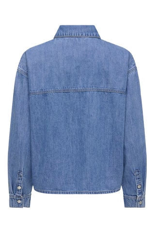 Chemisier regular en jean - Bleu cobalt