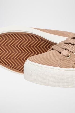 Baskets en velours - Marron clair