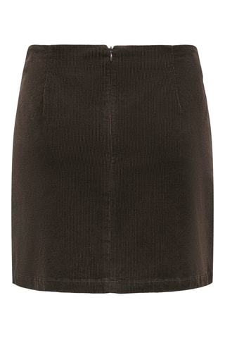 Minijupe en velours - Marron
