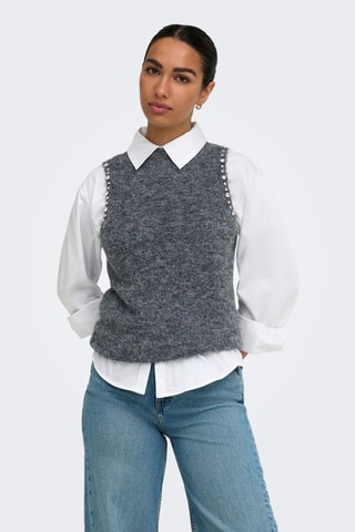 Pull sans manches - Gris