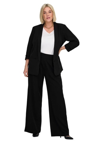 Pantalon regular taille haute - Noir