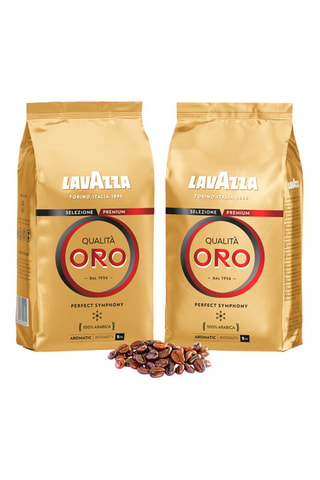 Café en grains 100% Arabica - Qualita Oro - 2 x 1 kg