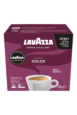 16 paquets Café Lungo Dolce - 16 capsules A Modo Mio®