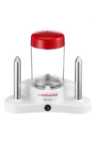 Machine à hot-dog - 370 W - Blanc et transparent