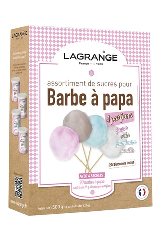 Sucres pour barbe à papa - 4 parfums - 500 g