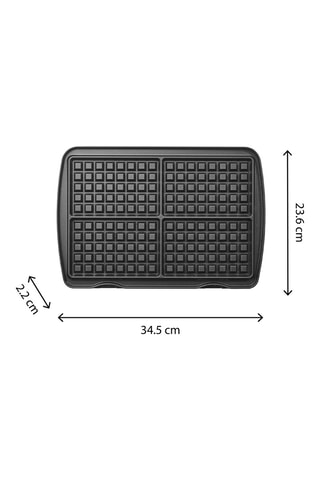 Antiaanbakplaat 4 wafels