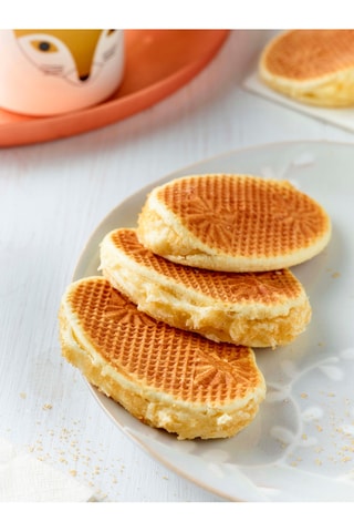 Antiaanbakplaat 4 wafelplaten