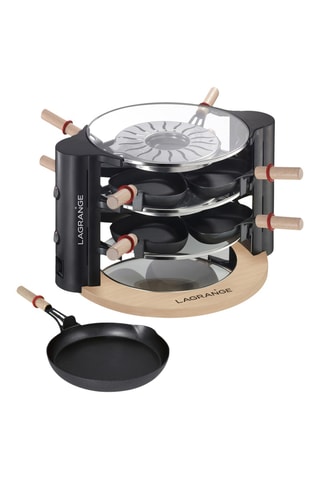 Gourmetstel Evolution met houten spatels - 2 x 450 W
