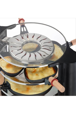 Gourmetstel Evolution met houten spatels - 2 x 450 W