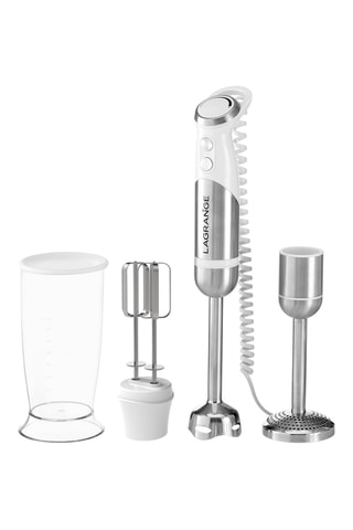 Staafmixer met 4 accessoires - 1000 W - Wit