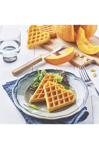 Plaat met 6 Wafels Hart
