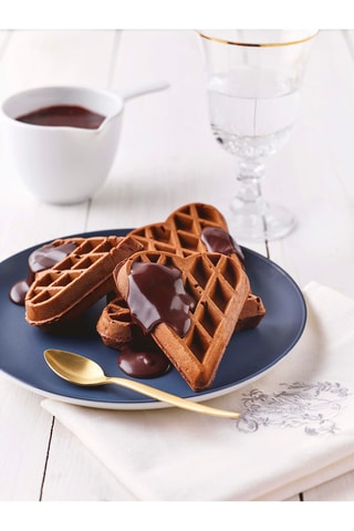 Antiaanbakplaten 6 hartvormige wafels