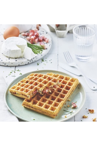 Plaat met antiaanbaklaag 2 Wafels  5 x 8 cm