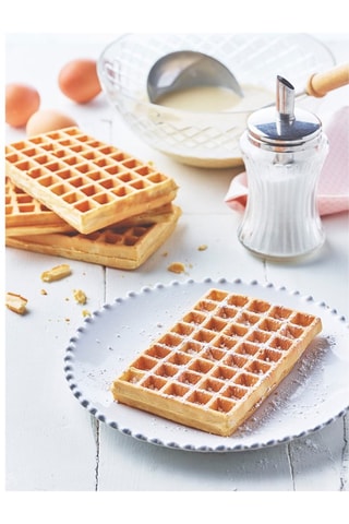 Plaat met antiaanbaklaag 2 Wafels  5 x 8 cm
