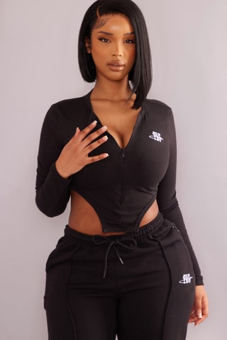 Crop Top - Zwart