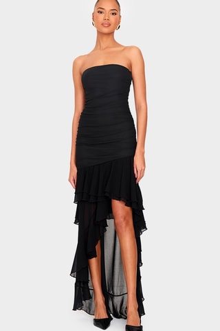 Strapless Jurk - Zwart