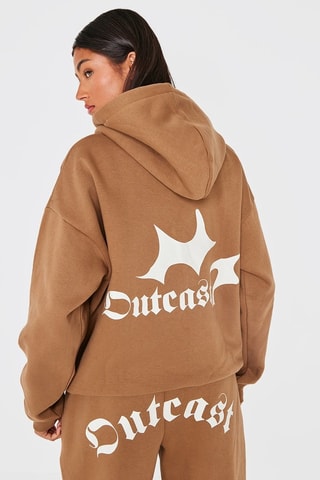 Sweater met Capuchon - Taupe - Prettylittlething