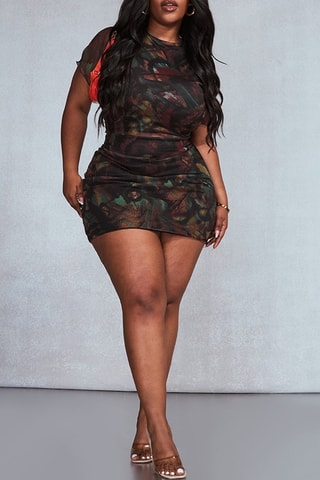 Minirok Hoge Taille - Zwart