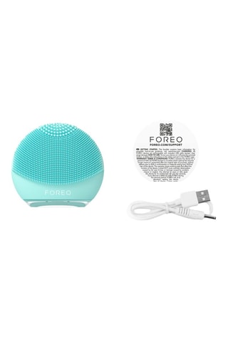 Spazzola detergente e massaggiante in silicone Luna 4 Play - Turchese