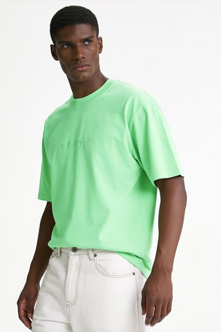 Camiseta regular fit Katakana - Verde