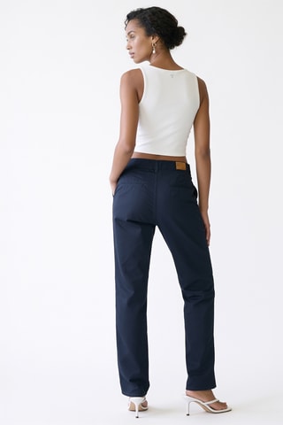 Pantalón chino relaxed fit - Azul marino