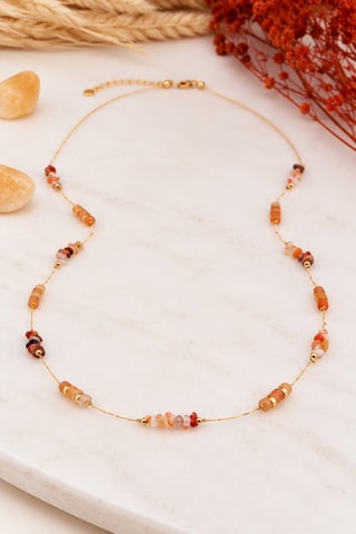 Collar - Bañado en oro amarillo y citrinos