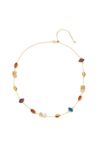 Collar - Bañado en oro amarillo y nácar