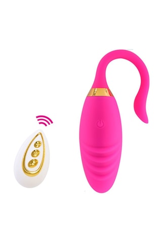 Vibrerend eitje met afstandsbediening - Fuchsia