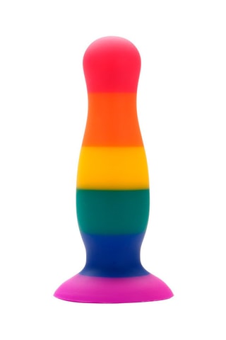 Buttplug met Zuignap Multicolor - 10,5 cm