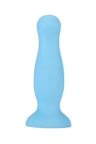 Buttplug met Zuignap Blauw - 12,5 cm