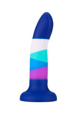 Dildo met Zuignap  Blauw en Paars - 18 cm