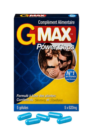 G-max power capsules Vitaliteit & Welzijn Mannen- 5 Capsules