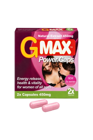Capsules G-MAX Pink Libido & Intieme Vitaliteit Vrouwen- 2 Capsules