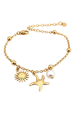 Bracciale - Bianco e dorato