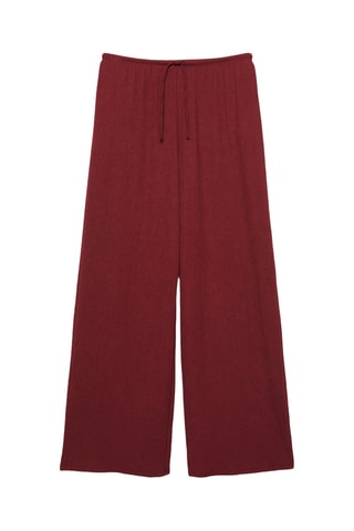 Pantalon wide legs - Bordeaux