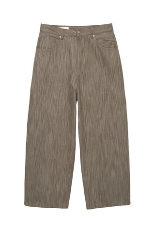 Pantalon baggy - Gris foncé chiné