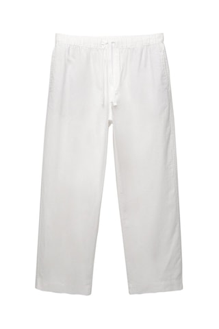 Pantalon en lin - Blanc