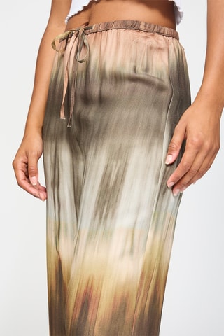 Jogger tie and dye taille haute - Kaki